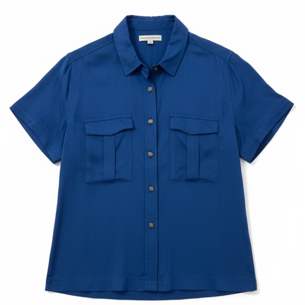 Alexander Jordan Blue Short Sleeve Blouse